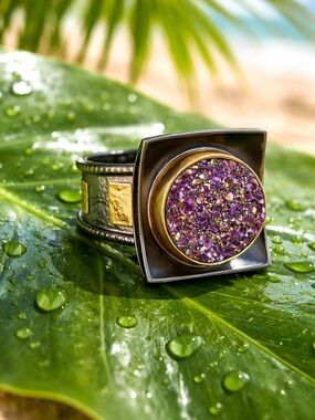 NEW! Titanium Druzy Ring